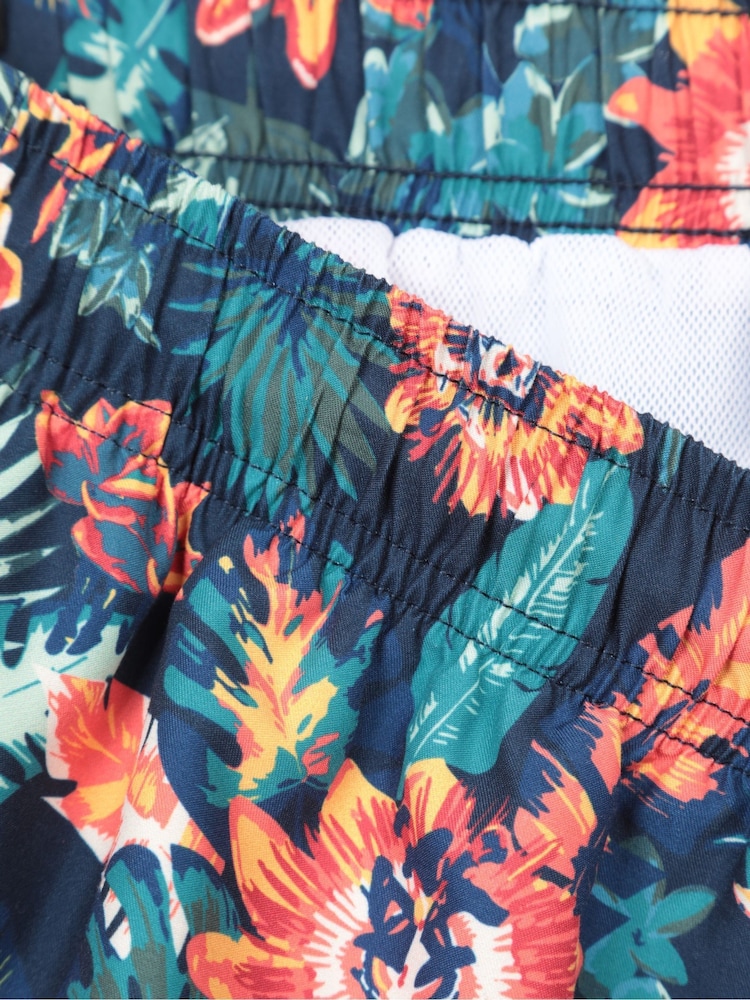 Mountain Warehouse Pink Mens Aruba Printed Quick Drying Swimshorts with UV Max Protection - Image 6 of 6
