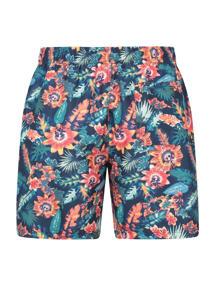 Mountain Warehouse Pink Mens Aruba Printed Quick Drying Swimshorts with UV Max Protection - Image 8 of 11