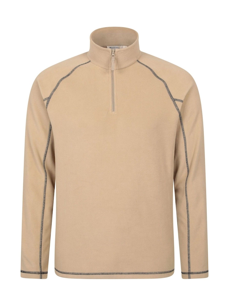 Mountain Warehouse Brown Mens Ashbourne II Half Zip Fleece - Image 1 of 5
