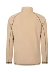 Brown - Mountain Warehouse Mens Ashbourne II Half Zip Fleece - Image 7 of 9
