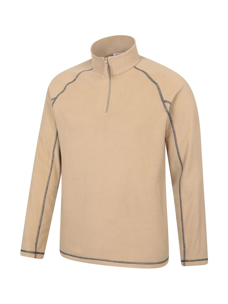 Mountain Warehouse Brown Mens Ashbourne II Half Zip Fleece - Image 8 of 9