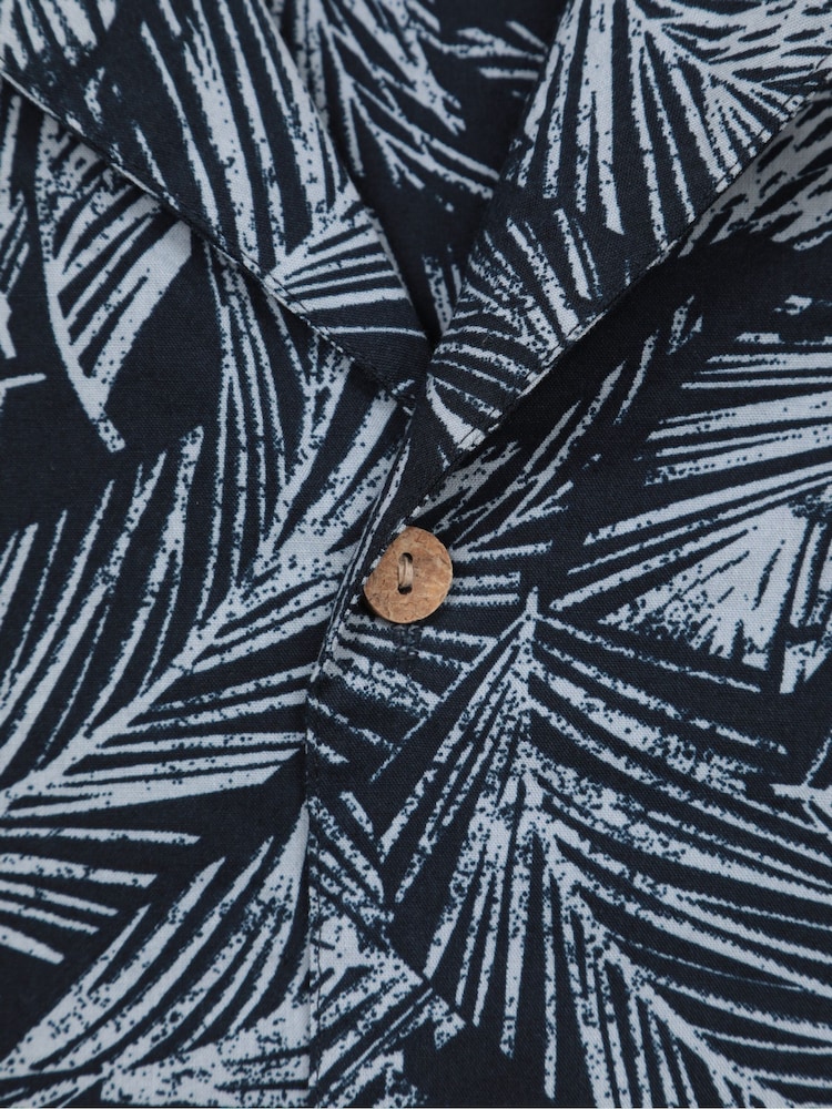 Mountain Warehouse Blue Mens Beach Short Sleeve Shirt - Image 6 of 6 Mountain Warehouse Blue Mens Beach Short Sleeve Shirt - Image 6 of 6
