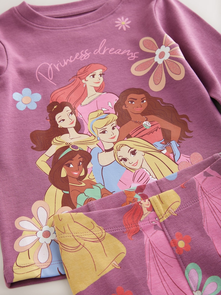 Purple Disney Princess Snuggle Pyjamas (9mths-10yrs) - Image 4 of 4