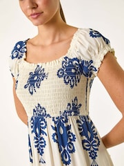 Vestido largo fruncido bardot de Roman - Imagen 5 de 5