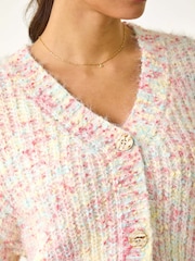 Roman Pink Speckled V-Neck Knit Cardigan - Image 5 of 5