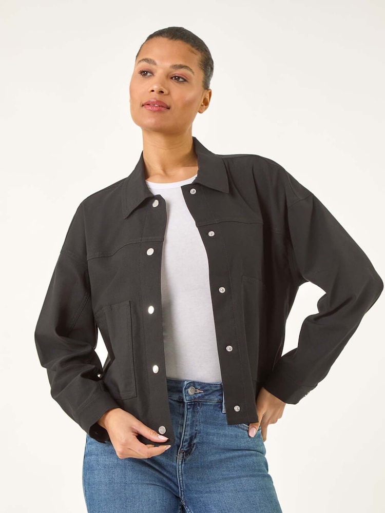 Roman Black Patch Pocket Jacket - Image 1 of 5
