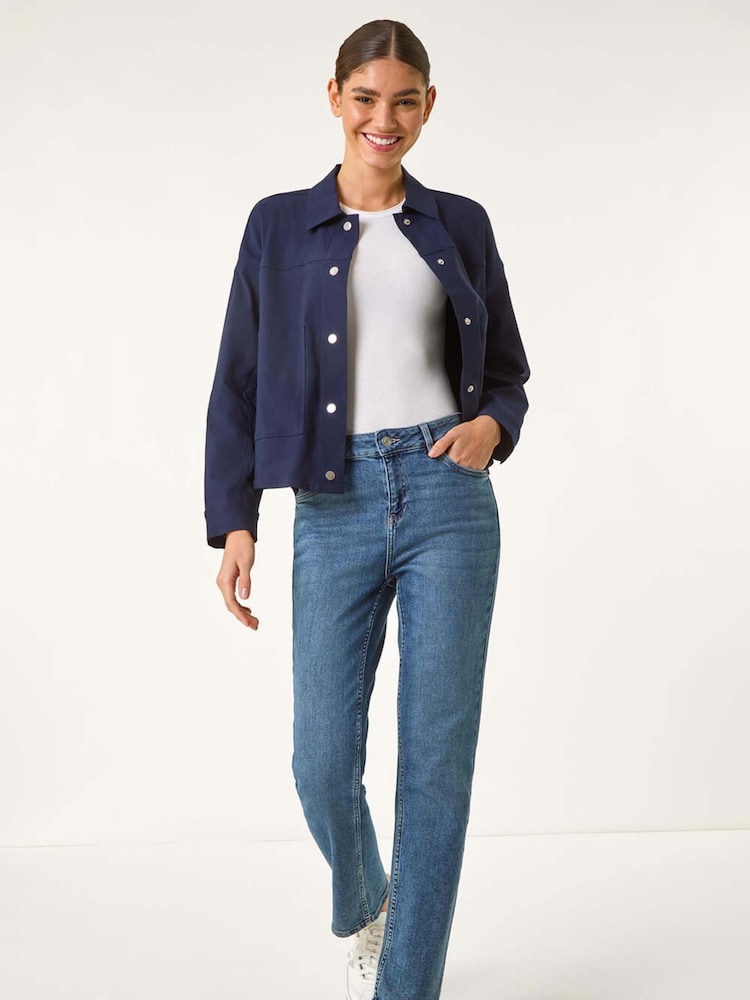 Roman Blue Patch Pocket Jacket - Image 1 of 5