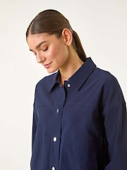 Roman Blue Patch Pocket Jacket - Image 4 of 5