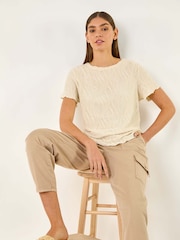 Roman Textured Short Sleeve T-Shirt - Imagen 1 de 5