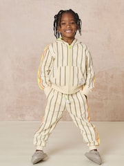 Кремовый - GEN Striped Hoodie and Joggers Set - Изображение 1 из 7