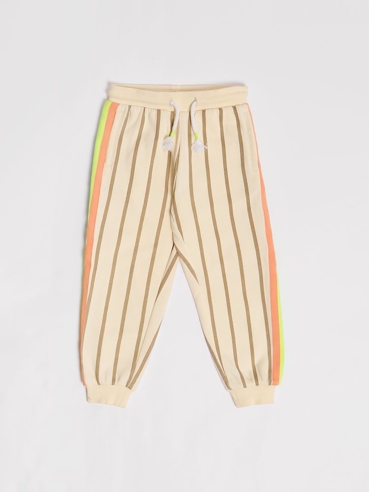 GEN Cream Striped Hoodie and Joggers Set - Image 3 of 7