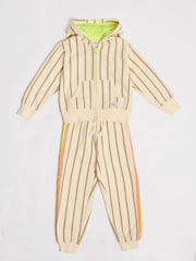Кремовый - GEN Striped Hoodie and Joggers Set - Изображение 4 из 7