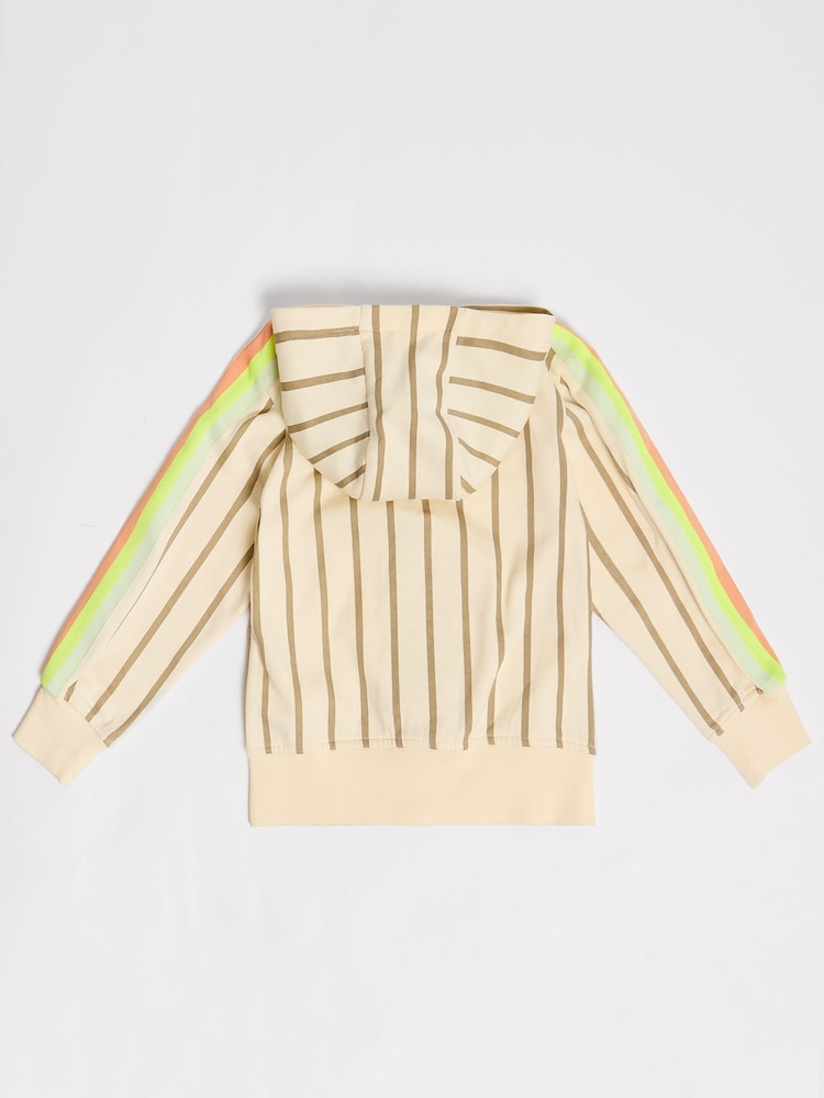 GEN Cream Striped Hoodie and Joggers Set - Image 5 of 7