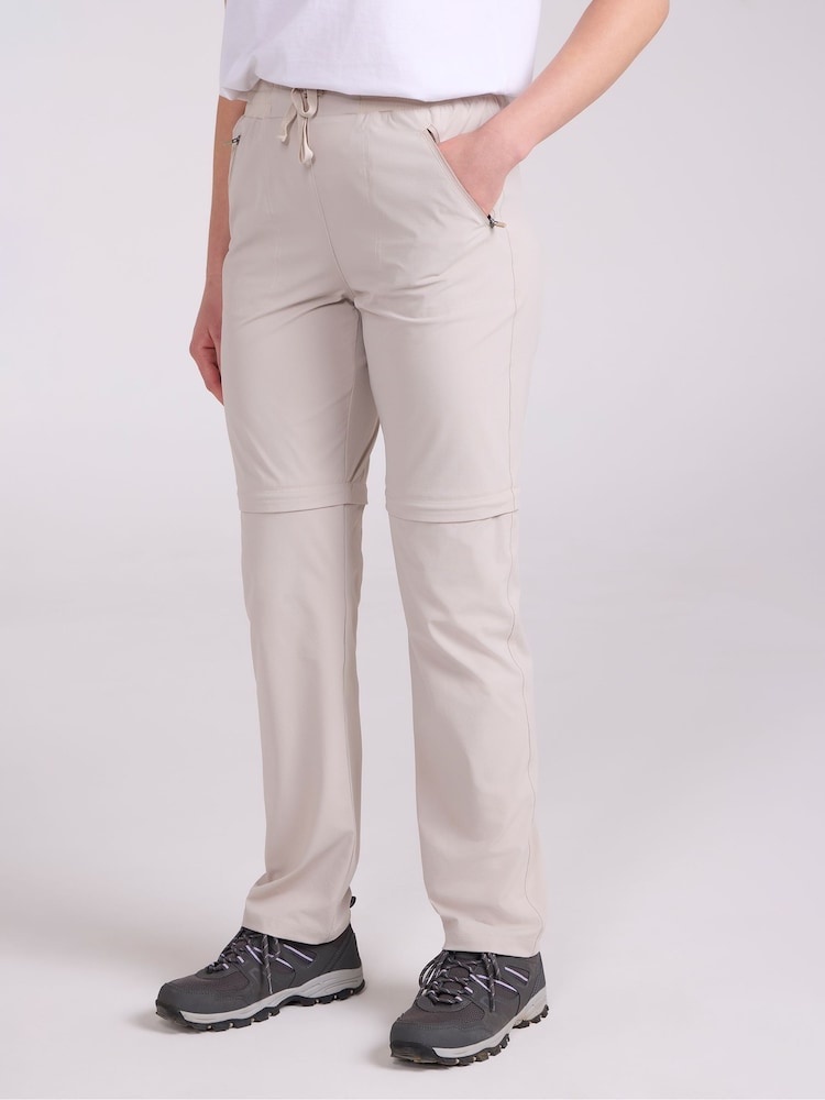 Natural - Pantalones de explorador con protección UV, cremallera de secado rápido para mujer de Mountain Warehouse - Imagen 1 de 11 Natural - Pantalones de explorador con protección UV, cremallera de secado rápido para mujer de Mountain Warehouse - Imagen 1 de 11