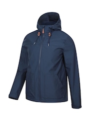 Mountain Warehouse Blue Iona Softshell Mens Water-Resistant Jacket - Image 4 of 5
