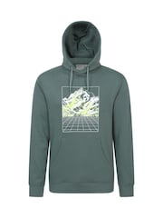 Mountain Warehouse Green Grid Mens Hoodie - Image 1 of 6