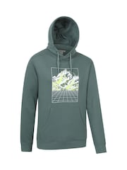Mountain Warehouse Green Grid Mens Hoodie - Image 2 of 6