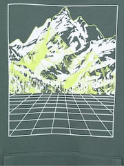 Mountain Warehouse Green Grid Mens Hoodie - Image 5 of 6