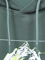Mountain Warehouse Green Grid Mens Hoodie - Image 6 of 6