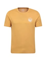 Mountain Warehouse Yellow Mens 100% Cotton Valley UV Max T-Shirt - Image 1 of 7