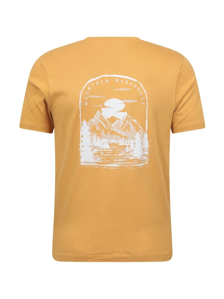 Mountain Warehouse Yellow Mens 100% Cotton Valley UV Max T-Shirt - Image 2 of 7