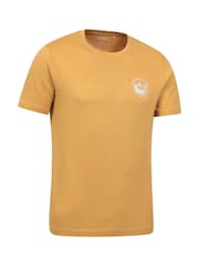 Mountain Warehouse Yellow Mens 100% Cotton Valley UV Max T-Shirt - Image 3 of 7
