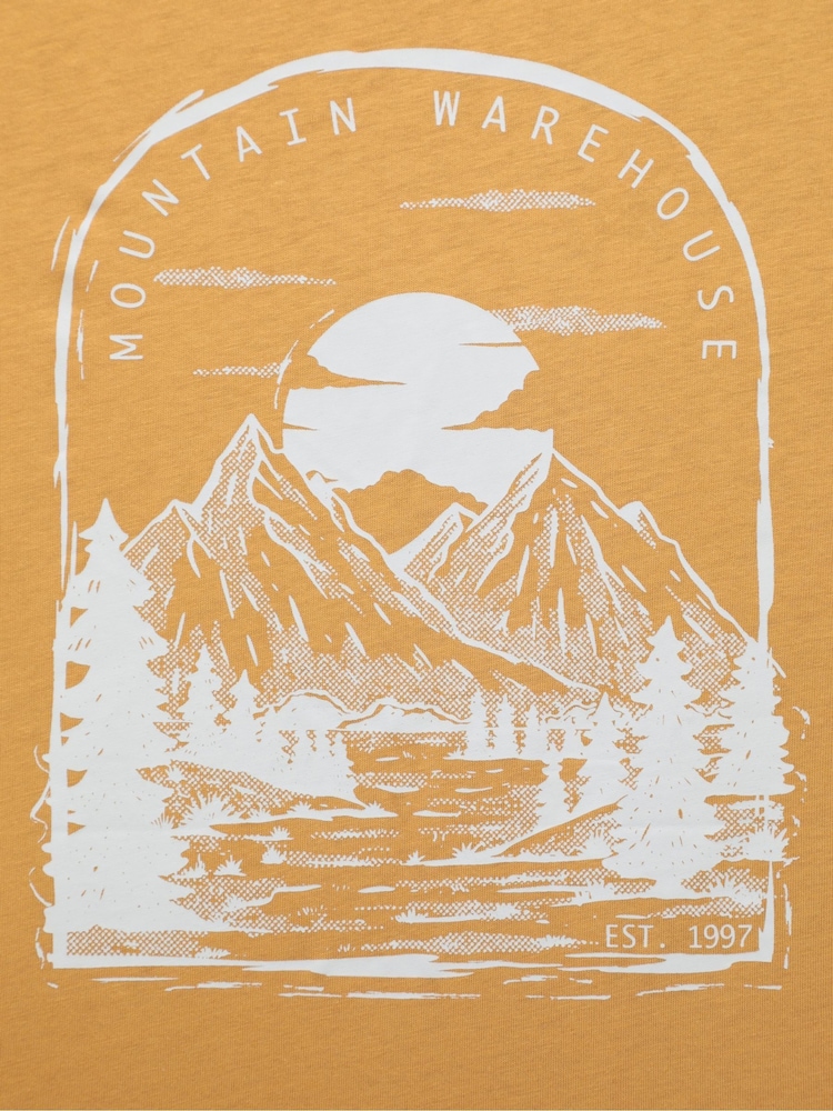 Mountain Warehouse Yellow Mens 100% Cotton Valley UV Max T-Shirt - Image 7 of 7