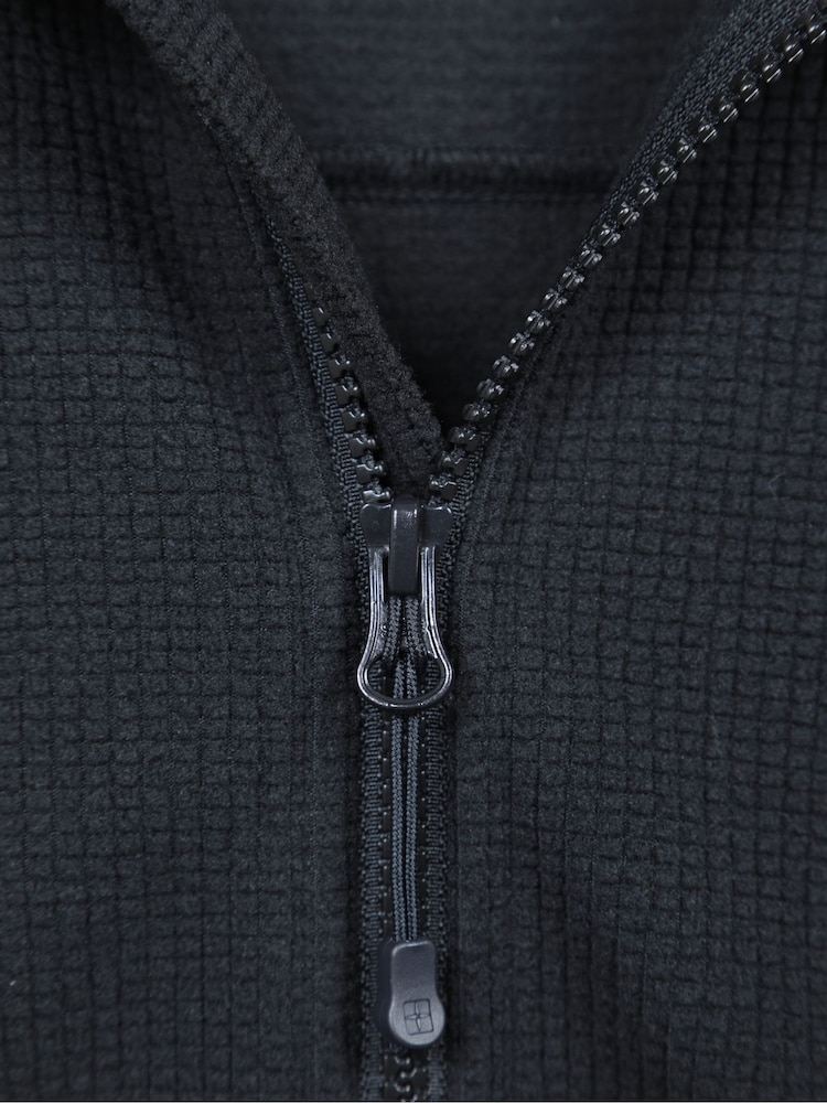 Mountain Warehouse Black Milburn Mens Grid Fleece - Image 5 of 5