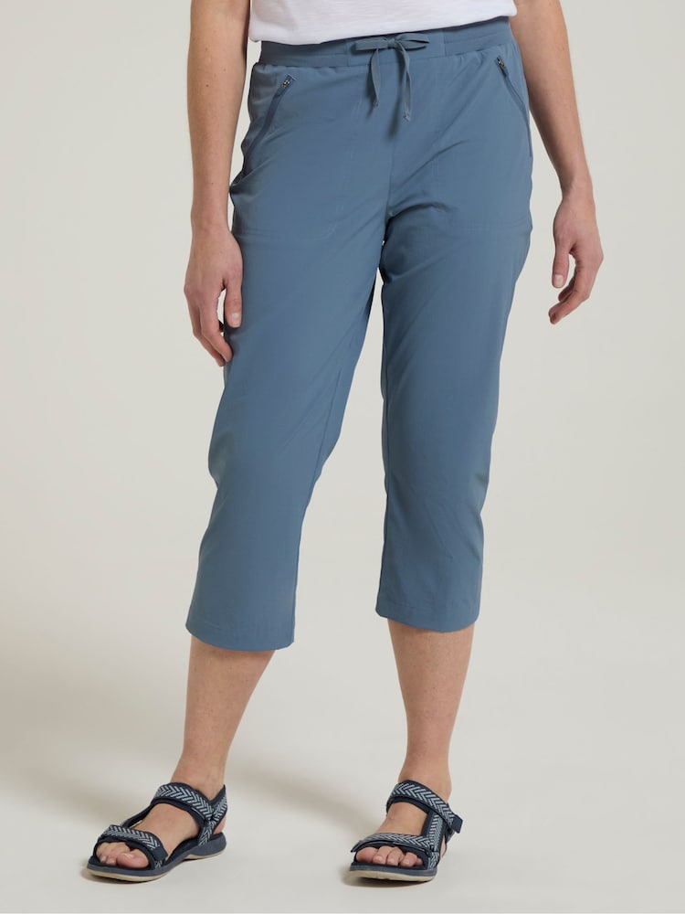 Mountain Warehouse Light Blue Womens Explorer  Quick Drying Capri - Image 1 of 4