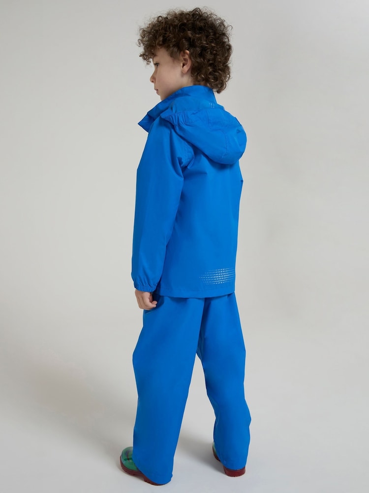 Mountain Warehouse Blue Kids Pakka II Waterproof Overtrousers - Image 2 of 10