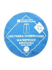 Mountain Warehouse Blue Kids Pakka II Waterproof Overtrousers - Image 7 of 10
