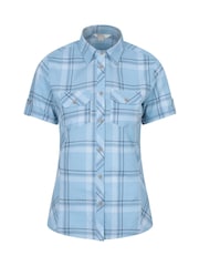 Mountain Warehouse Blue Womens Holiday 100% Cotton Shirt - Image 1 of 5