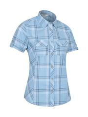 Mountain Warehouse Blue Womens Holiday 100% Cotton Shirt - Image 2 of 5