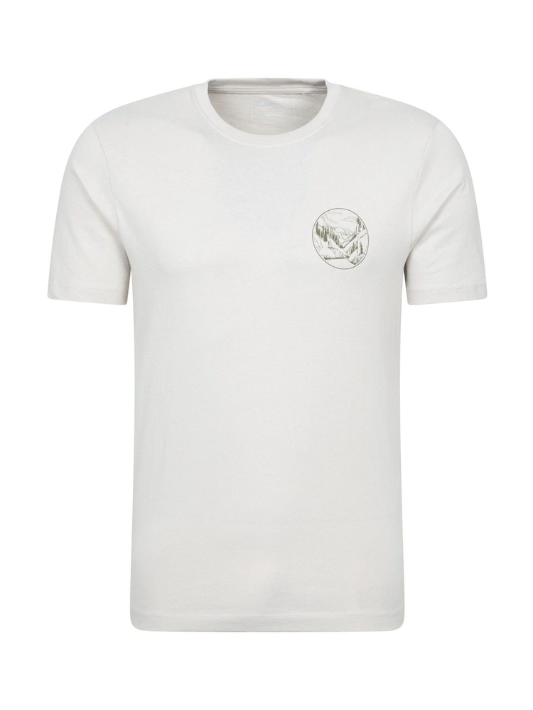 Mountain Warehouse White Mens 100% Cotton Valley UV Max T-Shirt - Image 1 of 6