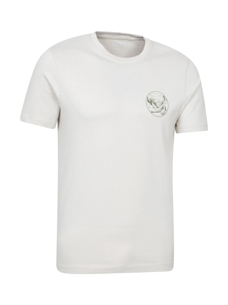 Mountain Warehouse White Mens 100% Cotton Valley UV Max T-Shirt - Image 2 of 6