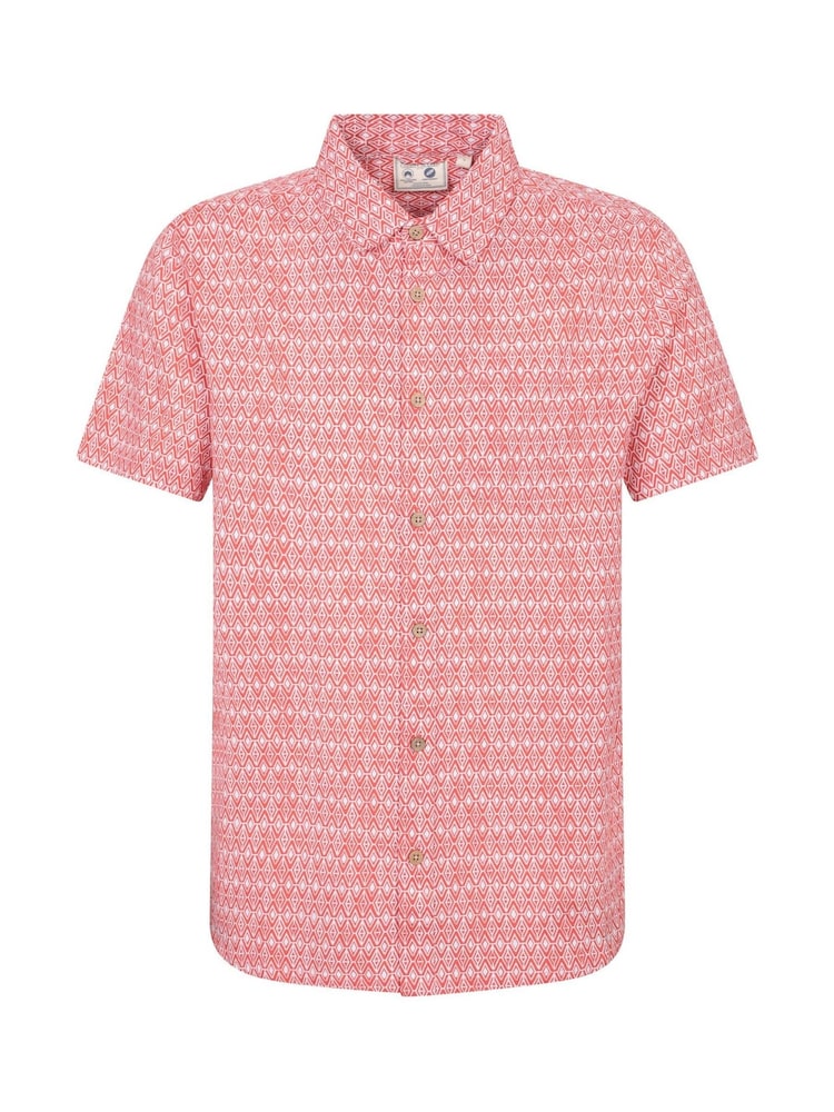 Mountain Warehouse Pink 100% Cotton Preston Illustration Mens Shirt - Image 1 of 5
