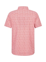 Mountain Warehouse Pink 100% Cotton Preston Illustration Mens Shirt - Image 3 of 5