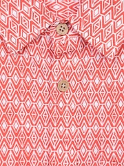 Mountain Warehouse Pink 100% Cotton Preston Illustration Mens Shirt - Image 5 of 5