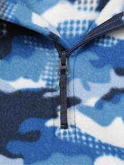 Mountain Warehouse Blue Kids Pursuit Printed Half Zip Fleece - Image 5 of 5