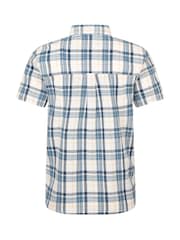 Mountain Warehouse Blue 100% Cotton Holiday Mens Short Sleeve Shirt - Image 4 of 5