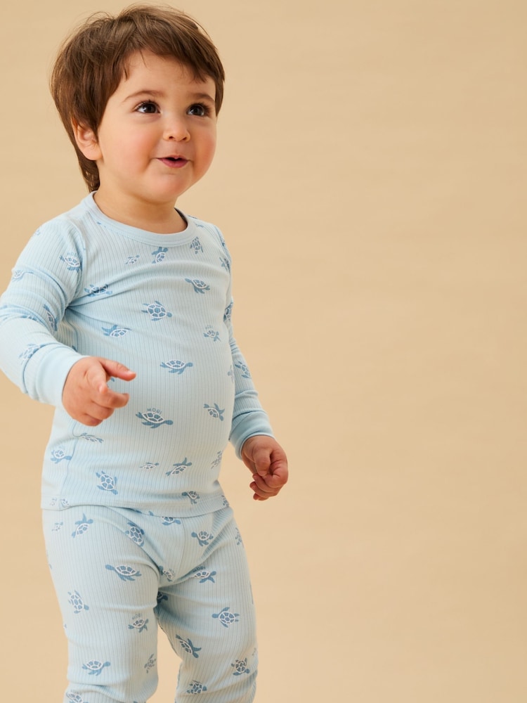 MORI Blue Turtles Pyjamas Set - Image 2 of 3