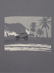 Mountain Warehouse Grey Mens Ocean Drive UV 100% Cotton T-Shirt - Image 5 of 6