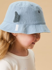 MORI Blue 100% Organic Cotton Hat - Image 2 of 5