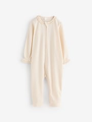 MORI Cotton Frilled 2 Way Zip-Up Sleepsuit - Image 3 of 3
