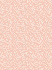 Ohpopsi Apricot Dotty Leaf Wallpaper Sample - Image 1 of 1
