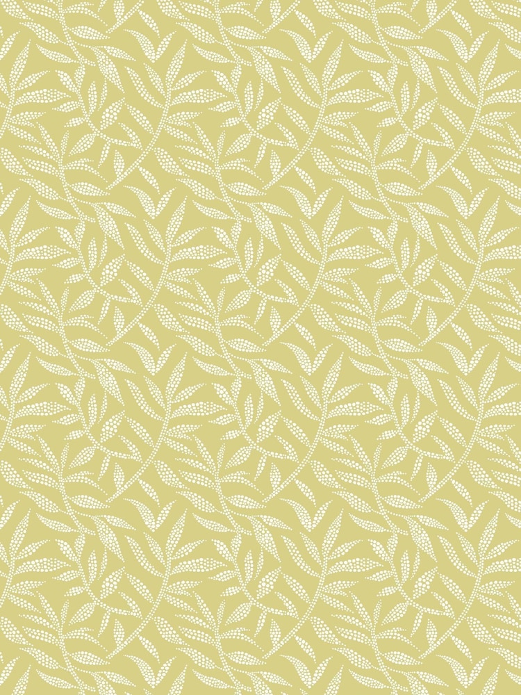 Ohpopsi Fern Dotty Leaf Wallpaper Sample - Image 1 of 1
