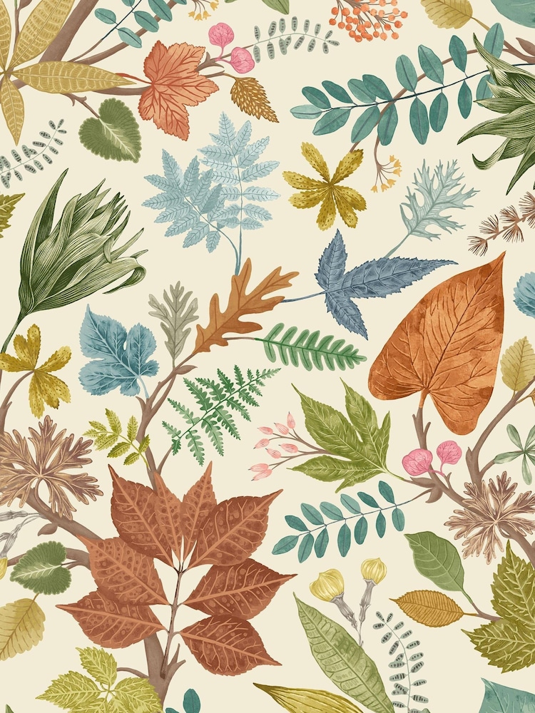 Ohpopsi Marmalade Lush Leaves Wallpaper Sample - Image 1 of 1