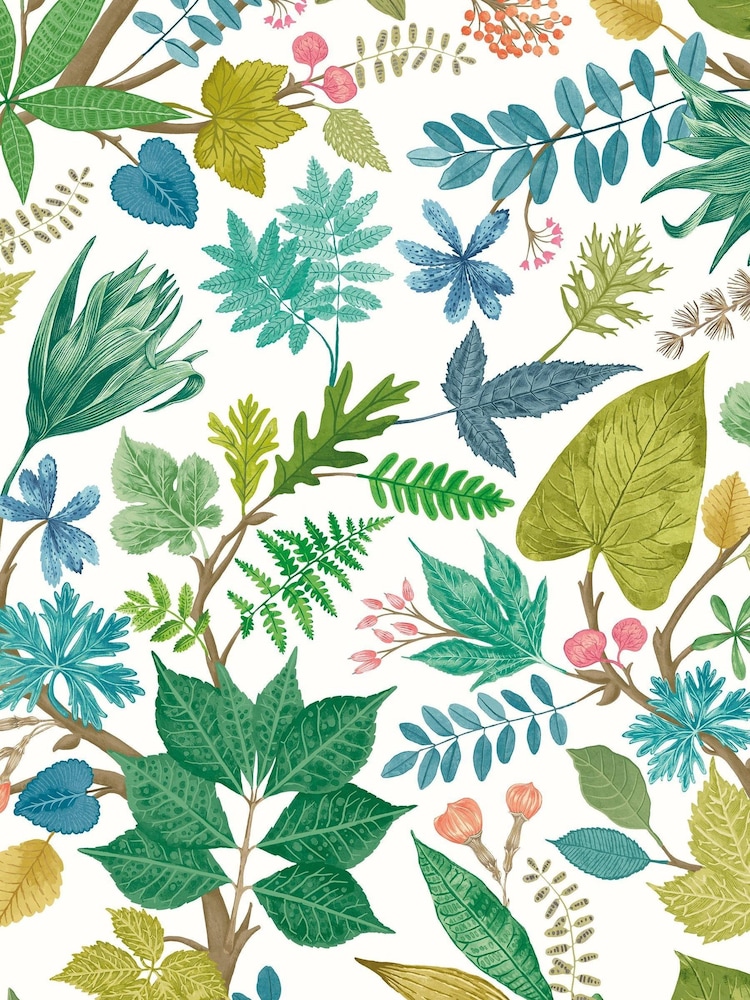Ohpopsi Fresh Fern Lush Leaves Wallpaper Sample - Image 1 of 1
