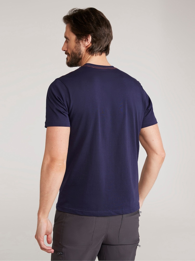 Mountain Warehouse Mens 100% Cotton Tidal Wave T-Shirt - صورة 2 من 10 Mountain Warehouse Mens 100% Cotton Tidal Wave T-Shirt - صورة 2 من 10