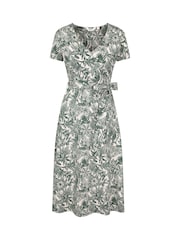 Mountain Warehouse Green Santorini Womens Midi Wrap Dress - Image 1 of 6